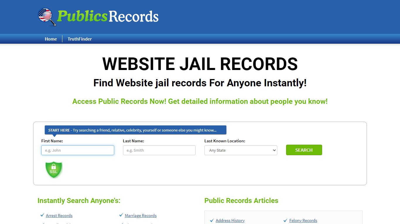 Find Website jail records For Anyone Instantly!